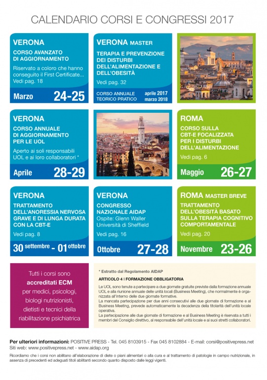 Calendario corsi e convegni 2017
